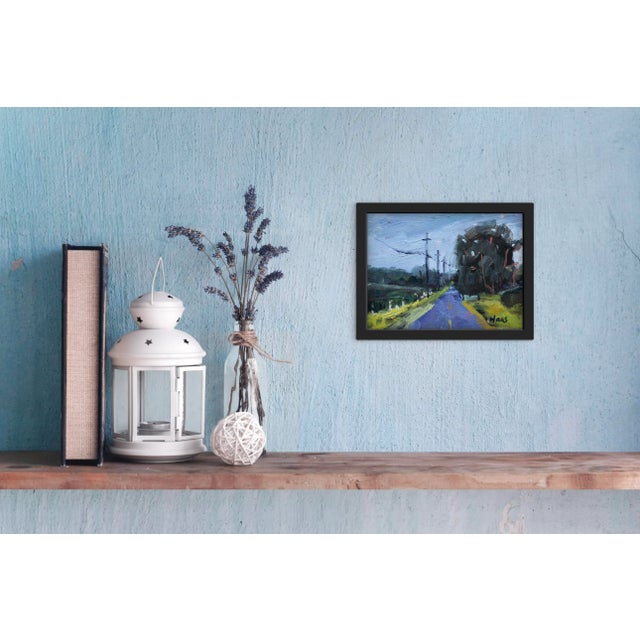 Wood Backroads, Modern Impressionist Oil Landscape For Sale - Image 7 of 7