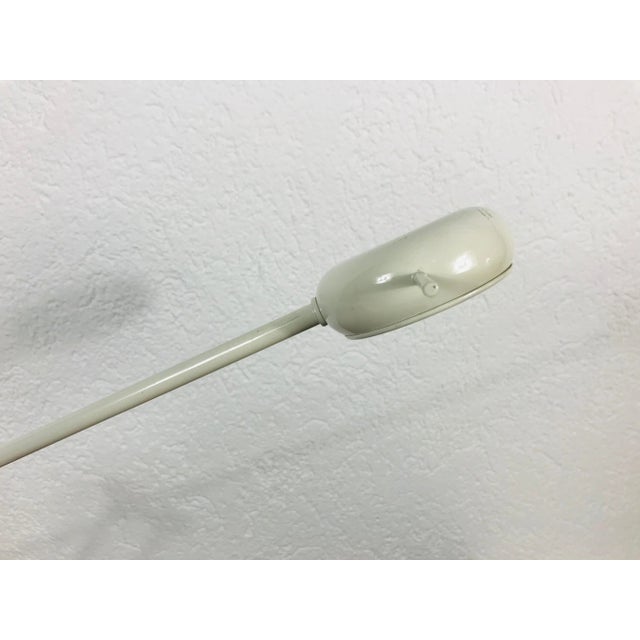 1980s 1980s Italian Adjustable White Metal Table Lamp For Sale - Image 5 of 10