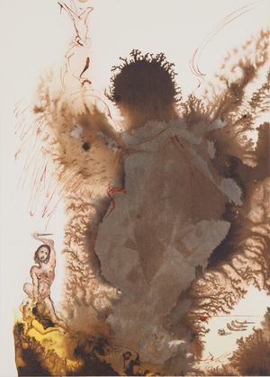 Salvador Dali, Abraham, Nude, Lithograph