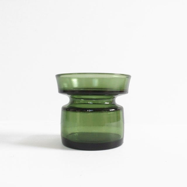 Vintage Green Glass Dansk Candle Holder Chairish