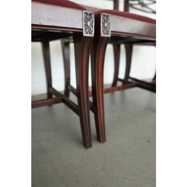 Vintage Federal Revival Dining Chairs (Set of 4) For Sale - Image 15 of 15
