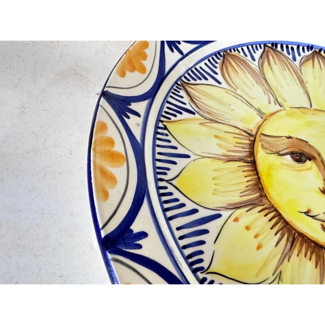 Ceramic Dish in Yellow and Blue, Italy, 20th Century For Sale - Image 3 of 8