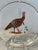 Transparent Late 20th Century Winter Game Birds Red Glassware Canapé Plates by Lynn Chase- Set of 6 For Sale - Image 8 of 9