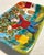 Mid-Century Modern MCM Italian Hand Painted DeSimone Man With Apples Ceramic Tray Ashtray Catchall For Sale - Image 3 of 7