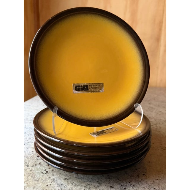 Vintage Plates from SIC Scuola Italiana Ceramiche, Italy, 1970s, Set of 6 For Sale - Image 11 of 14