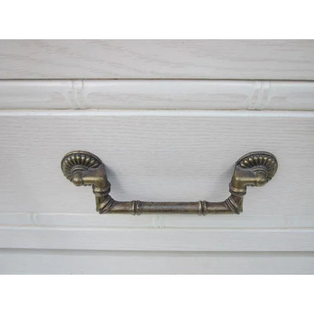 Hollywood Regency Broyhill White Chest Vintage 5 Drawers Style: Hollywood Regency Color: White Dimensions: 39" W x 47" H x...