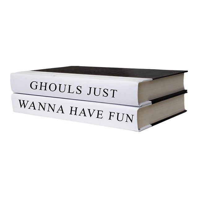 Decorative Books - Quote Book Stack - "Ghouls Just Wanna" For Sale