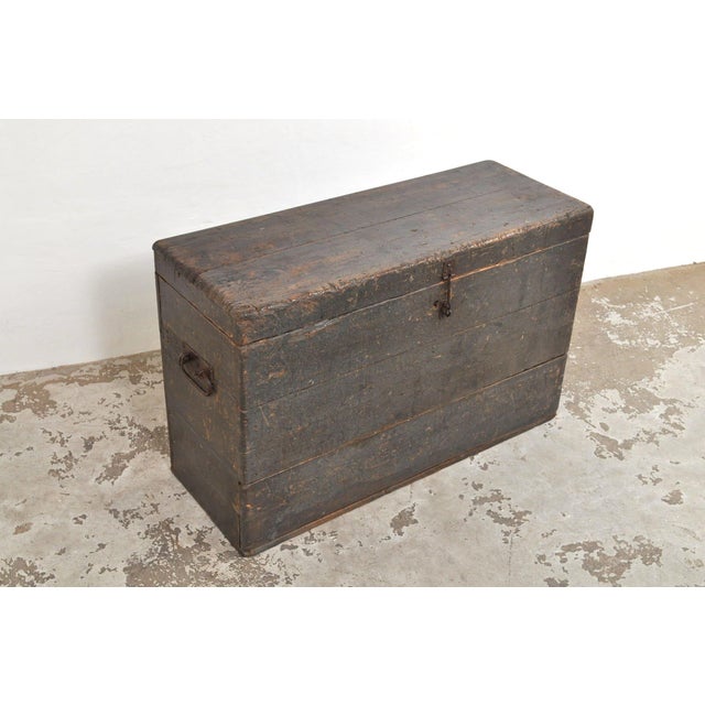 Antique Pine Chest with Drawer, 1870s For Sale - Image 9 of 13