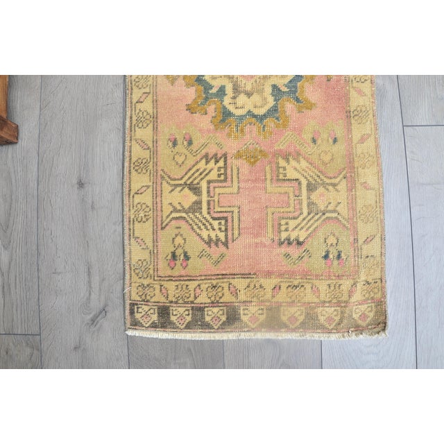 Kurdish Small Door Mat Rug For Sale - Image 4 of 6