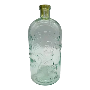 Antique Lithia Springs Buffalo Water Bottle, Circa 1900