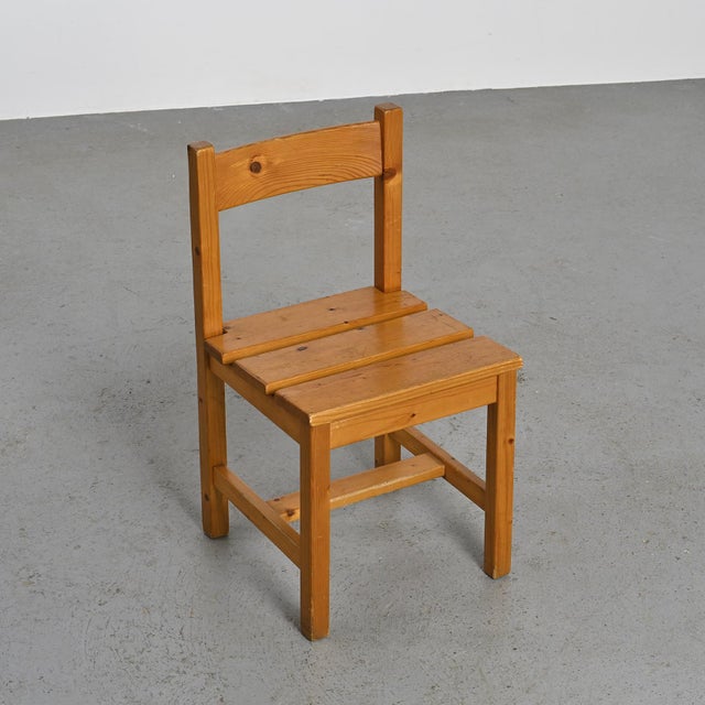 Wood Chairs by Maison Regain for Les Arcs, 1970, Set of 4 For Sale - Image 7 of 10