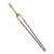 American Antique Brass and Steel Fireplace Tongs For Sale