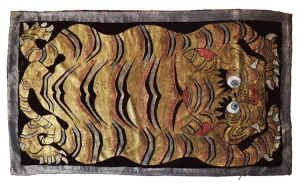 Carpet Tiger Silk Velvet Pillow