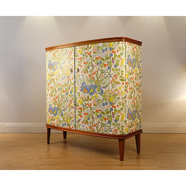 1950s Swedish Cabinet with Josef Frank Paradiset Nordens Flora, Sweden, 1950s For Sale - Image 5 of 12