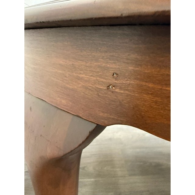 Vintage Queen Anne / Early American Style Oval Dining Table For Sale - Image 15 of 18