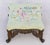 Vintage 1940s Rococo Revival Gilt Cast Iron Footstool With Floral Needlepoint Cushion For Sale - Image 9 of 13