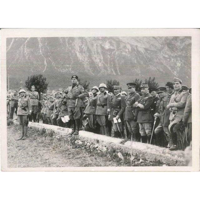 The manoeuvres of the Brenner - Original Vintage Photo - 1935 1935 For Sale