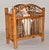 1950s Chinoiserie Bamboo Hand-Crafted Magazine Rack Newspaper Stand For Sale - Image 16 of 17
