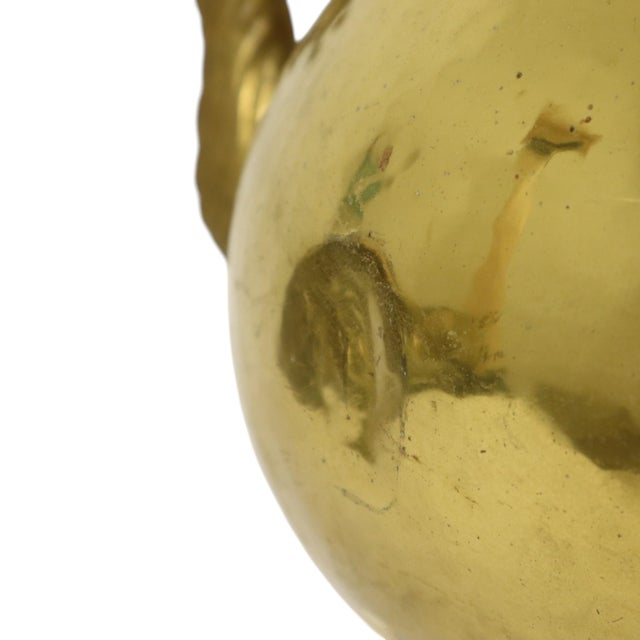 Large Copper Griffin Kettle Planter in Brass, 1890s For Sale - Image 9 of 18