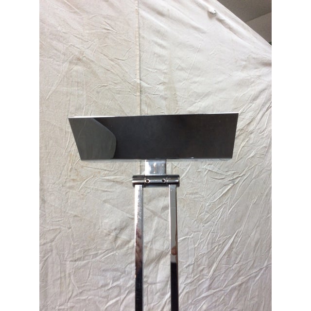 Chrome Mid Century Modern French Halogen Floor Lamp For Sale - Image 8 of 10