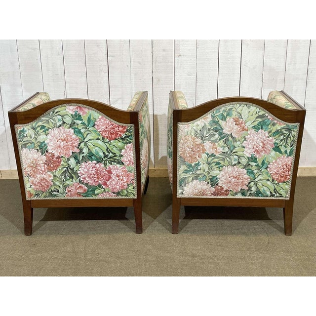 Art Deco Mahogany Armchairs, 1930s, Set of 2 For Sale - Image 16 of 18