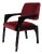 Arches Dining Chair in Cherry Red Cotton Velvet from Insidherland For Sale