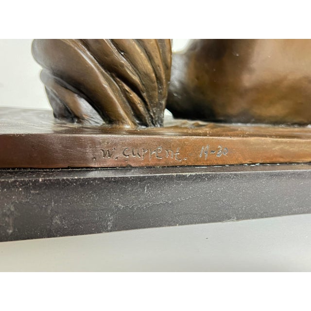 Metal Bronze Art Deco Style Sculpture of a Nude Swimmer by Wayne Current For Sale - Image 7 of 8