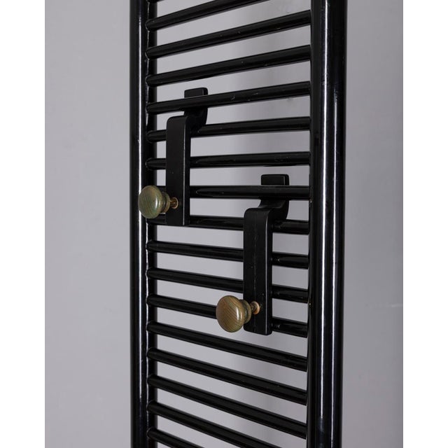Mid-Century Modern Vintage Italian Hall Cabinet with Coat Rack and Seat, 1970s For Sale - Image 3 of 11