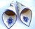 White Mid-20th Century Set of French Henriot Quimper Tin-Glazed Faience Wall Pocket Vases For Sale - Image 8 of 10