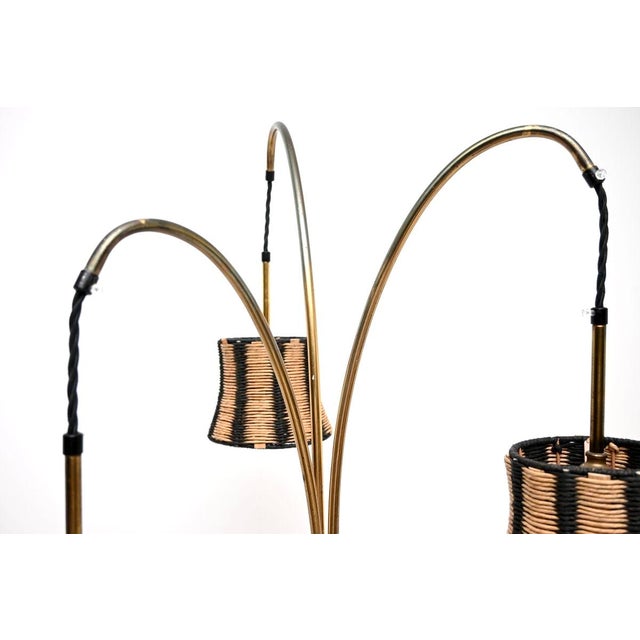 Vintage Swedish Brass Floor Lamp, 1950 For Sale - Image 6 of 11