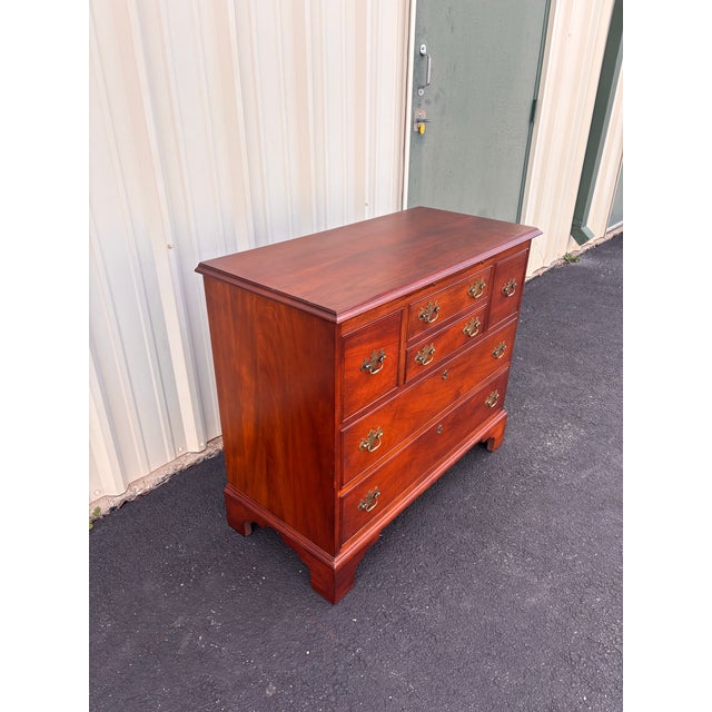Late 20th Century Stickley Georgian Style Mahogany 6-Drawer Chest of Drawers For Sale - Image 5 of 12