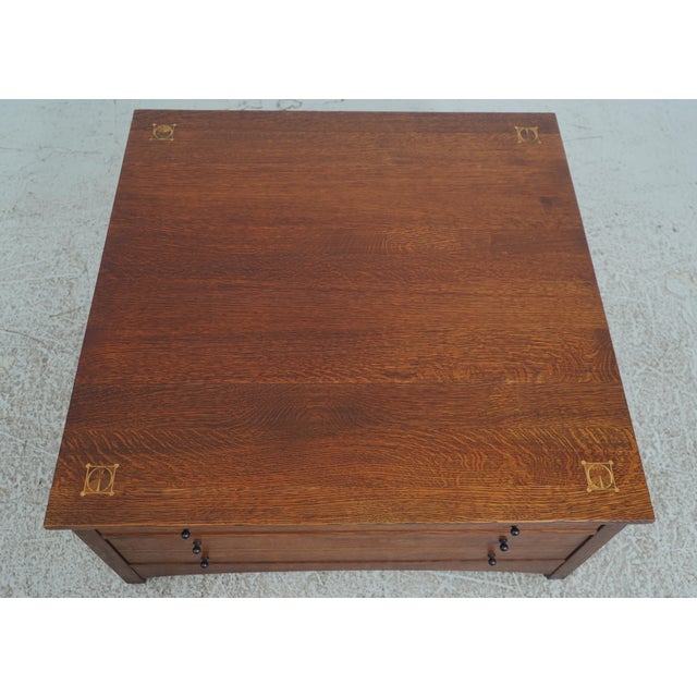 Wood Stickley Harvey Ellis Mission Oak Coffee Table For Sale - Image 7 of 17