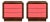 Pair of Postmodern Three-Drawer Nightstands — Rich Walnut & Salmon Finish For Sale