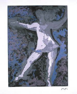 Marino Marini, Dancer II, Etching, 1977