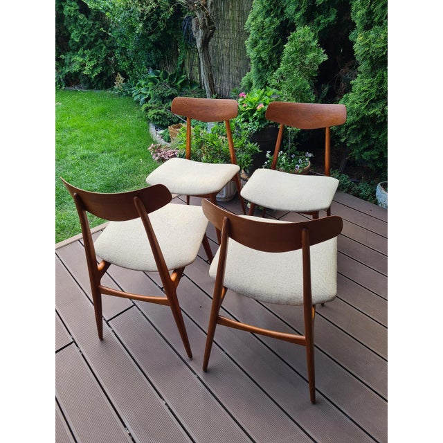 Vintage Habeo Model Chairs in Teak, Germany, 1950s, Set of 4 For Sale - Image 16 of 17