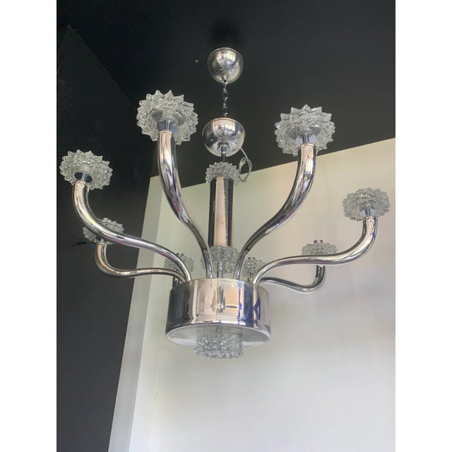 Contemporary Chandelier in Murano Glass With "Rostrato" Cup For Sale - Image 6 of 13