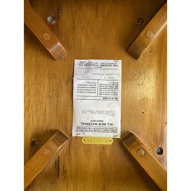 Set of 2 - Target Back Bamboo Bar Stools by McGuire For Sale - Image 9 of 11