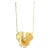 Syna Yellow Gold Flower Necklace with Diamonds For Sale