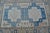 Off White and Pale Blue Turkish Carpet For Sale - Image 6 of 11