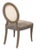 2010s Contemporary Modern Restoration Hardware Fabric Upholstered Wooden Accent Chair For Sale - Image 5 of 9