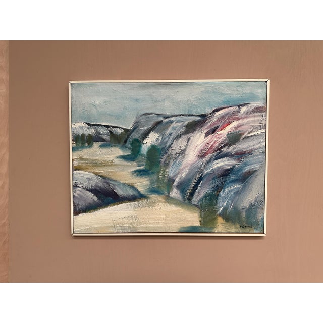 K. Svanvik, Valleys, 1950s, Oil Painting on Canvas, Framed For Sale - Image 4 of 13