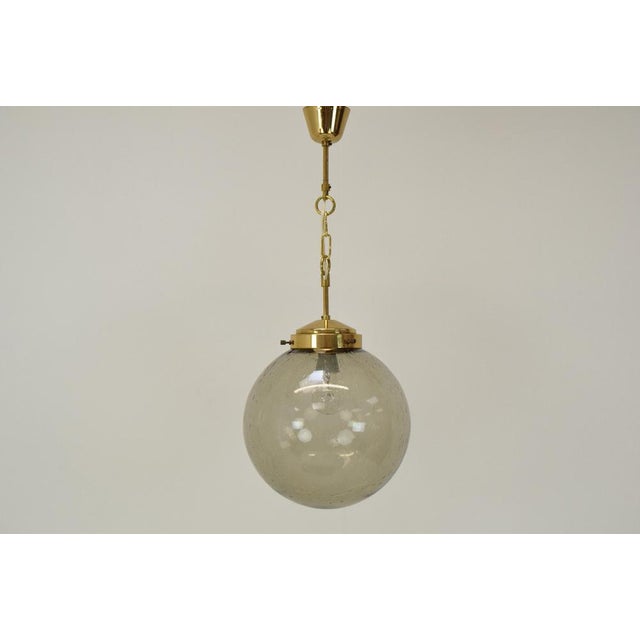 Made in czechoslovakia made of glass, brass with aged patina 1xe27 or e26 bulb good original condition us wiring...