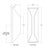 Modern Kelly Wearstler for Visual Comfort Signature Stretto Medium Sconce in Bronze with Frosted Glass For Sale - Image 3 of 3