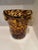 Italian Vintage Christian Dior Hand Blown Glass Faux Tortoiseshell Wine Cooler Champagne Bucket For Sale - Image 3 of 5