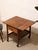 Wood Vintage Oak Rolling Side Table Cart With Drawer and Lower Shelf For Sale - Image 7 of 12