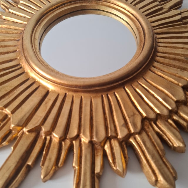 Large Sunburst Wall Mirror, Italy, 1960s For Sale - Image 4 of 15