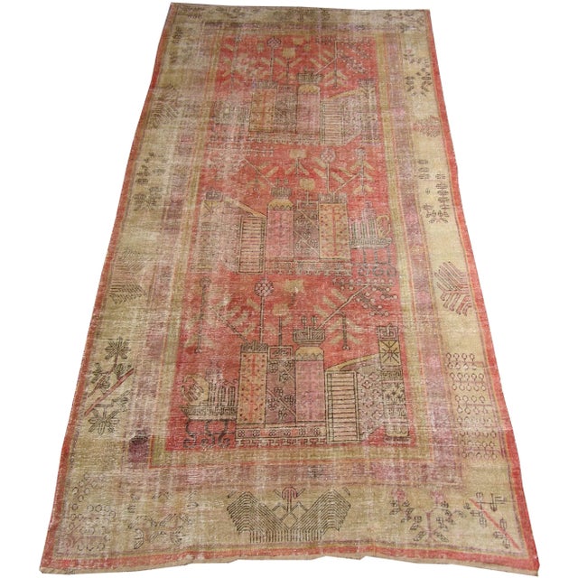 Mid 19th Century Mid 19th Century Antique Samarkand Rug For Sale - Image 5 of 9