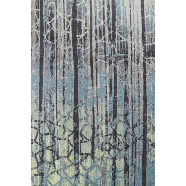 Contemporary Rug & Kilim’s Contemporary Abstract Rug With Geometric Patterns “Vinchi” For Sale - Image 3 of 7