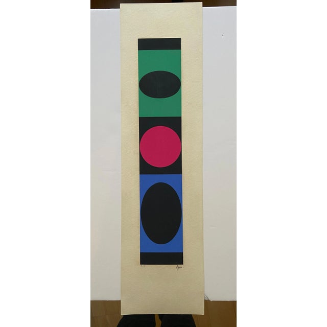 Yaacov Agam, Geometric Structures, 1977-1979, Litograph For Sale - Image 6 of 6