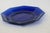 Deep Cobalt Blue Glass Plate 8 Sided Octagonal Small Dish Geometric Style 4879b For Sale - Image 10 of 10